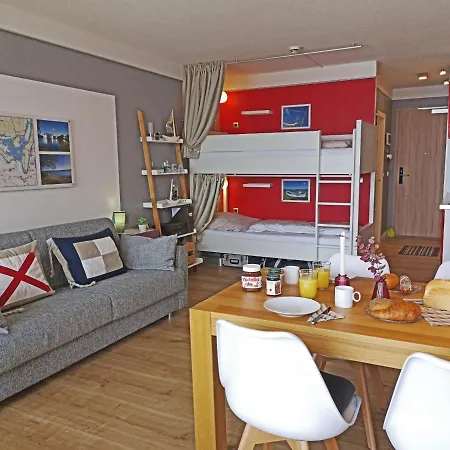 Fewo1846 Intermar - Kajuete Foerdeblick - Familienfreundliches Studioapartment Mit Balkon Und Meerblick Apartamento *