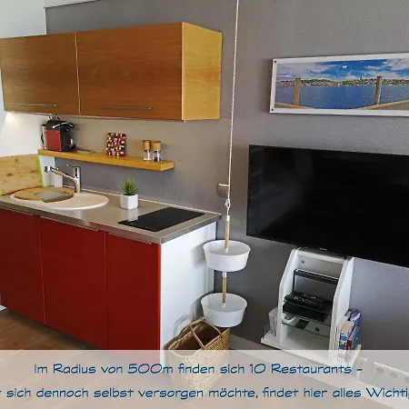 Apartamento Fewo1846 Intermar - Kajuete Foerdeblick - Familienfreundliches Studioapartment Mit Balkon Und Meerblick