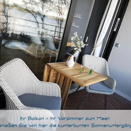 Fewo1846 Intermar - Kajuete Foerdeblick - Familienfreundliches Studioapartment Mit Balkon Und Meerblick *