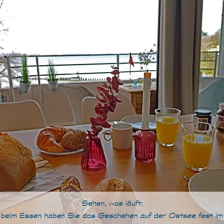 Fewo1846 Intermar - Kajuete Foerdeblick - Familienfreundliches Studioapartment Mit Balkon Und Meerblick Apartamento