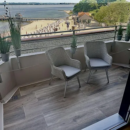 Fewo1846 Intermar - Kajuete Foerdeblick - Familienfreundliches Studioapartment Mit Balkon Und Meerblick *