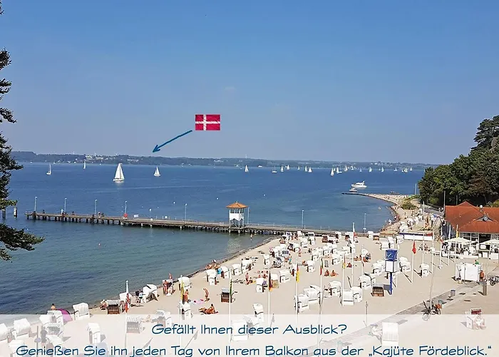 Fewo1846 Intermar - Kajuete Foerdeblick - Familienfreundliches Studioapartment Mit Balkon Und Meerblick *